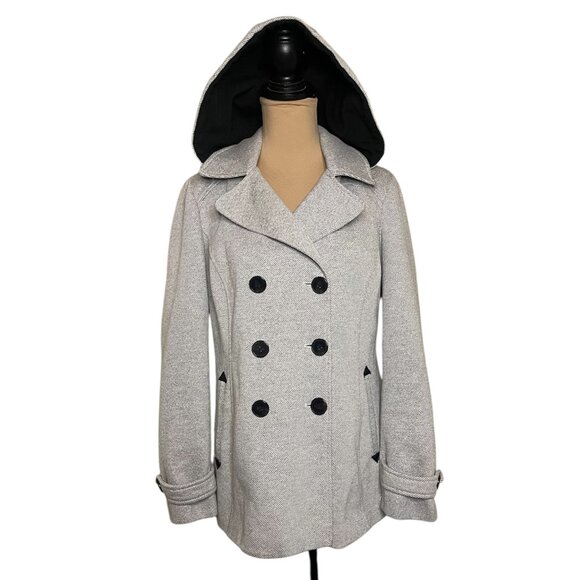 Liverpool Light Gray Medium Weight Trench Jacket Size M - Picture 2 of 6